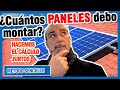 ¿Cuántos PANELES SOLARES debo montar en casa?