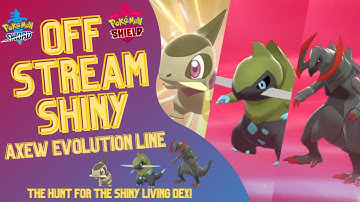 Shiny Axew and Haxorus Evolution!