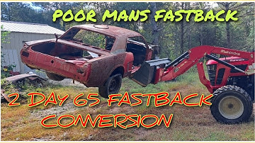 Convert your 1965 mustang into a fastback in 2 days. Poor man