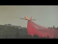Worlds Largest Firefighting Aircraft Boeing 747 Supertanker In Action Drop On Wildfire