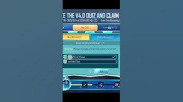 PUBG Mobile V4.0 Quiz Hint 3 Correct Answer #pubgmobile #pubg #bgmi #quiz