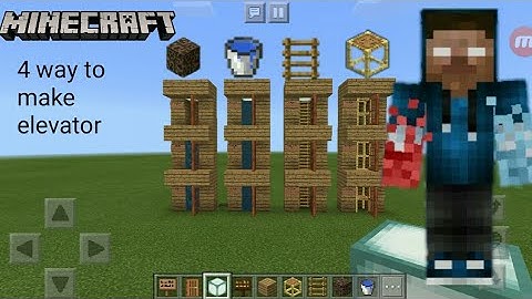 4 ways to make elevator super easy (no command block/no redstone/no mod/no addon)