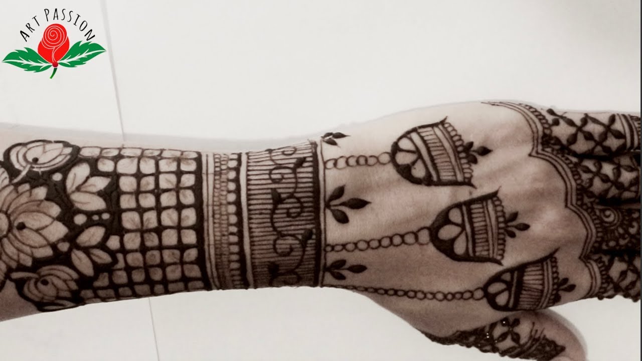 latest full hand bridal mehendi with peacock and jhumka design : Hindi - YouTube