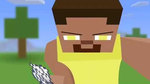 Phim Minecraft Animation 8 người hạ Gục Herobrine Nhạc Super Hero🎶 cực hay!