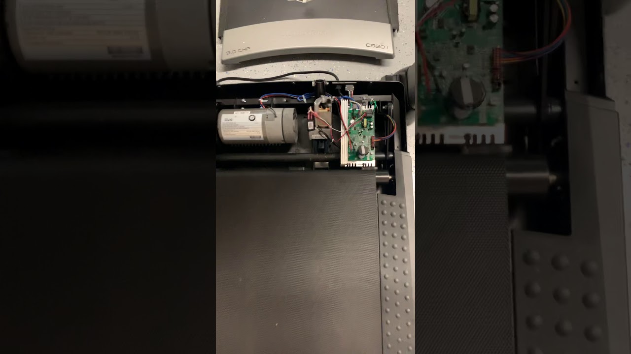 NordicTrack treadmill motor with cover off showing it does not work