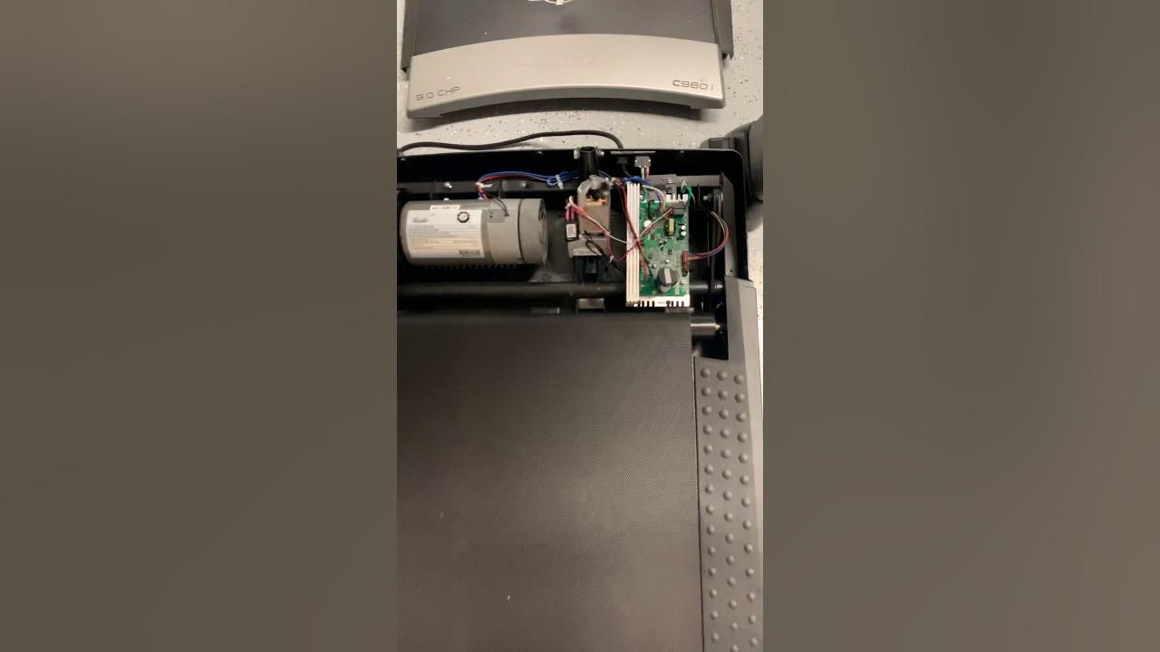 NordicTrack treadmill motor with cover off showing it does not work