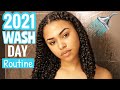 2021 Easy Wash Day Routine For MAX Amount Of Moisture! 2A-3C Hair || Draco Dez