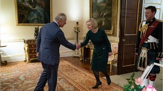 'Back again? Dear oh dear': King Charles III mutters as he meets Liz Truss