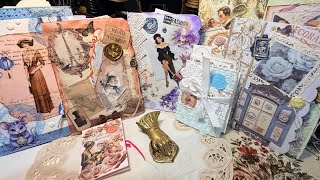 ASMR Journal with me / vintage journal / Handmade/ collage🌷