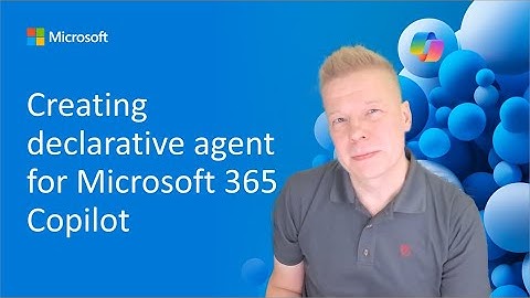 Creating declarative agent for Microsoft 365 Copilot