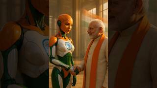 "India meets the future — Tradition and technology hand in hand 🇮🇳🤖" #India#tech #Innovation#Robot