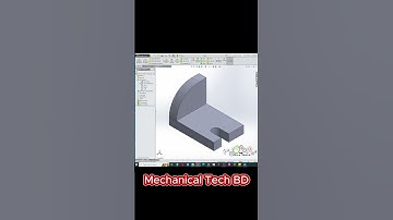 SolidWorks Tutorial for Beginners | Use of Circle tool and Rectangle tool |  @Mechanicaltechbd