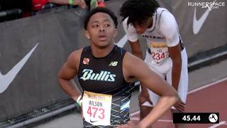 Quincy Wilson Breaks Arcadia Invite 400M Meet Record Full Race Replay