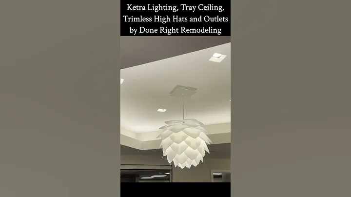 Ketra Lighting, Tray Ceiling, Trimless High Hats and Outlets by Done Right Remodeling
