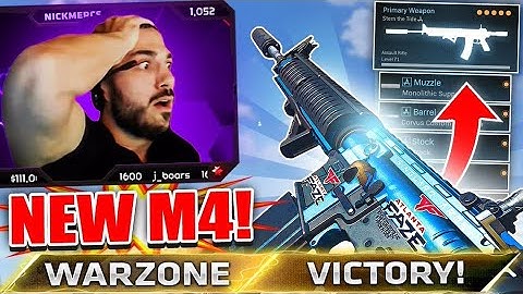 *NO RECOIL* M4A1 IS THE BEST CLASS SETUP IN WARZONE!UPDATE 1.25 (Nickmercs Class Setup) TRY THIS!