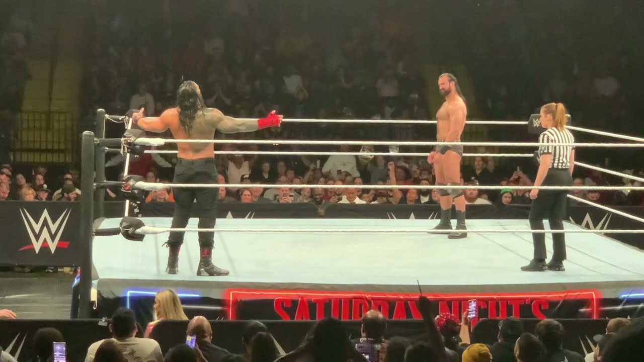 ⁣Universal Title match: Roman Reigns vs Drew McIntyre - WWE Saturday Night’s Main Event 4/23/22