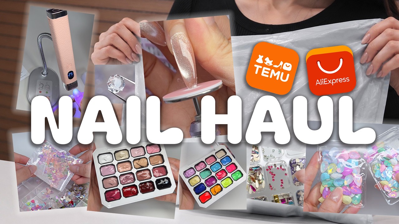 내돈내산 테무&알리 네일하울💅🏻🛍️ 솔직 언박싱🥹