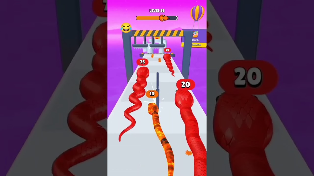 Snake race 🎮 Wait for end 😂 