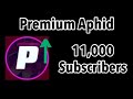 Premium aphid hitting 11000 subscribers 8 minutes timelapse