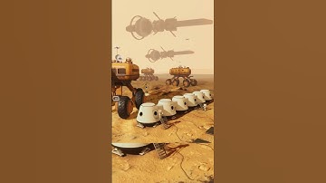 Galaxy Heavy Equipment Mars Outpost Heavy Rover #3d animation #science fiction #Mars base #explore