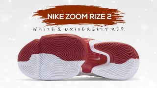 NIKE Zoom Rize 2 WHITE UNIVERSITY RED 2020 DETAILED LOOK