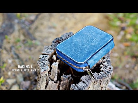 レザークラフト 型紙付き ラウンドジッパーミドルウォレットの作り方 Youtube レザークラフト 型紙付き ラウンドジッパーミドルウォレットの作り方 Youtube