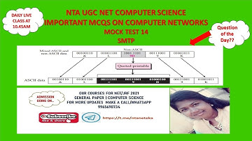 (Mock Test 14) NTA UGC NET Computer Science | Computer Networks MCQs | SMTP
