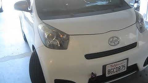scion IQ fog light install
