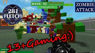 Prison Wave 46-52 (Hard Mode) ZOMBIE ATTACK /77 ~ Let's Play ROBLOX