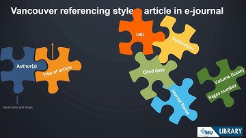 How to cite references ( Vancouver citation style)