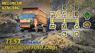 TEST MUAT BATU BARA part1, TRUK TRONTON MITSUBISHI FUSO OREN