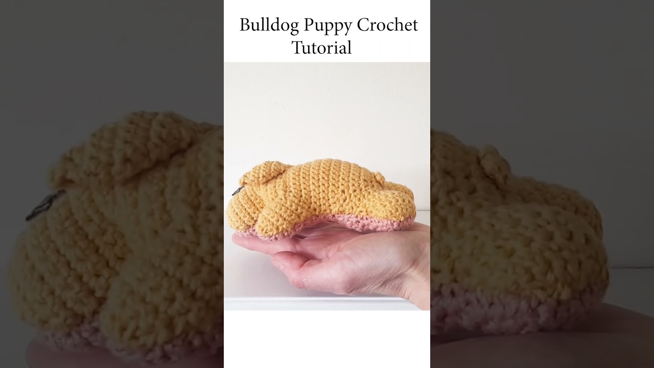 Bulldog Puppy Crochet Tutorial 🐶❤️