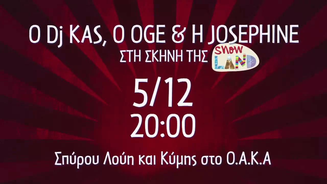 DJ KAS OGE JOSEPHINE ζωντανά στη σκηνή της Snow Land!