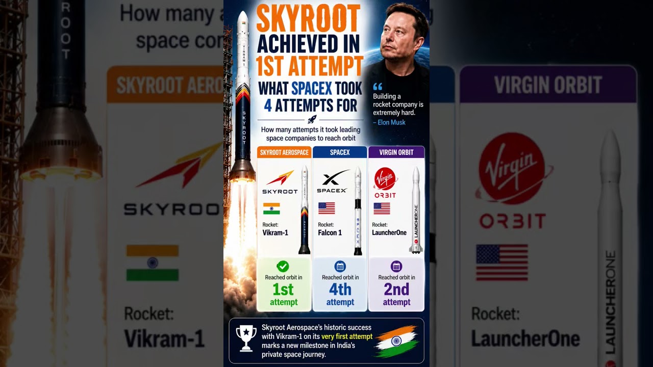 Sleduj India Did in 1 Try What SpaceX Needed 4 For! 🇮🇳🚀 na YouTube Sleduj India Did in 1 Try What SpaceX Needed 4 For! 🇮🇳🚀 na YouTube