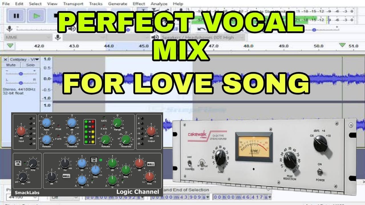 LOVE SONG BEST MIX FOR VOCAL IN AUDACITY YouTube