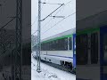 EP09 027 IC SOBIESKI Kierunek Gdynia Główna Railway Pkp Transport Kolej Pociąg Train śnieg