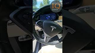 2021 Deep Blue Metallic Tesla Model X Long Range Plus Interior Walk Around | @IQautos