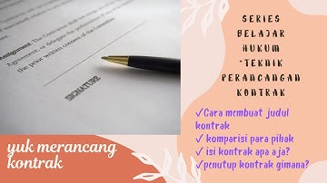 part 1 #teknikperancangankontrak #hukumkontrak