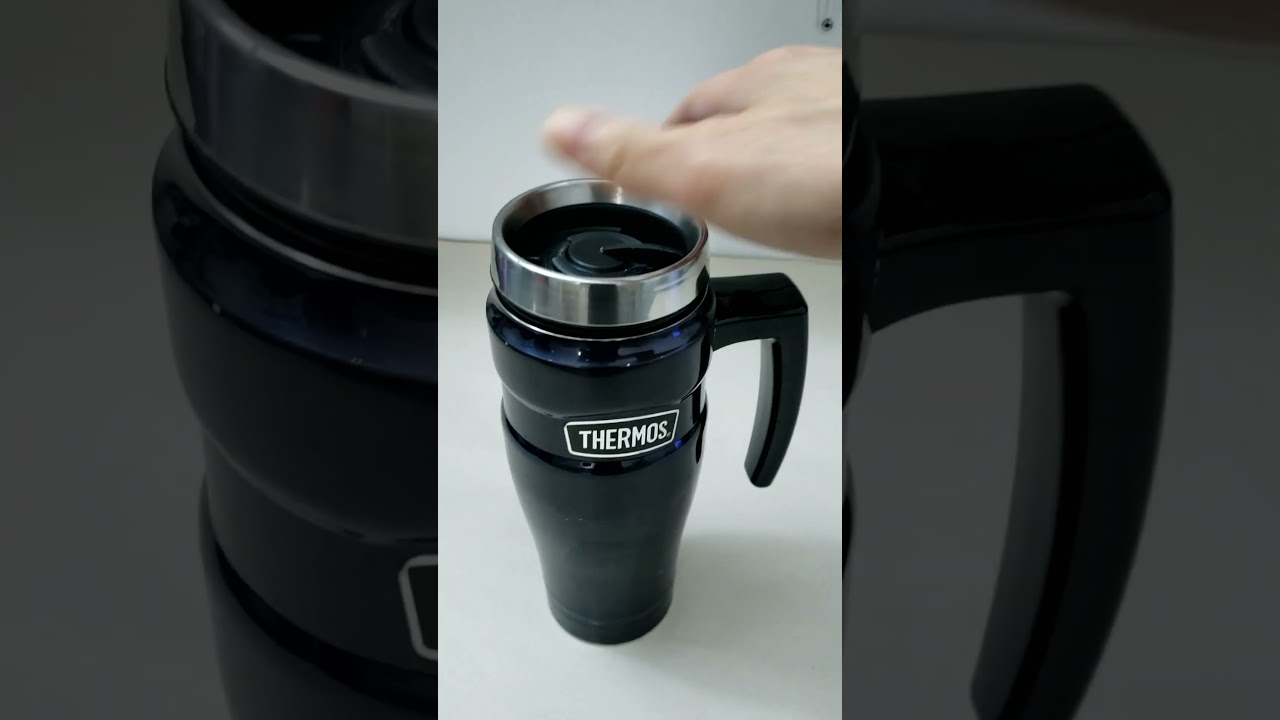 Идеальный спутник в путешествии! Термокружка с ручкой (16 унций)