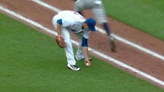 ATL@NYM: Matz gets the out while spinning