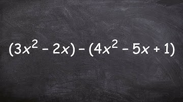 Learning to subtract a trinomial from a binomial
