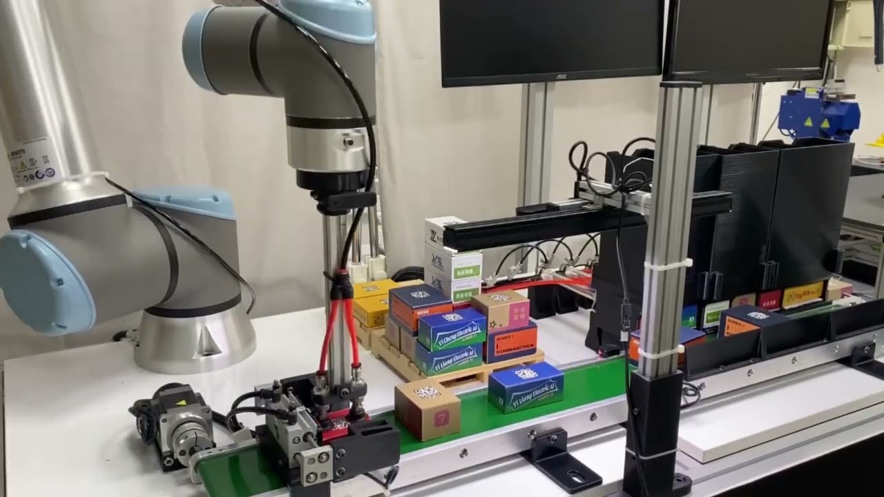 怡振電機 UR 混料堆箱系統-演示影片