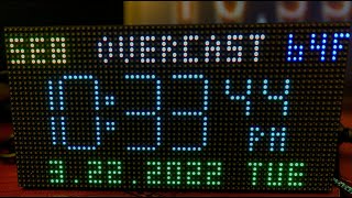 Morphing Clock using a 64x32 RGB Display