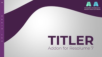 The TITLER Addon For Resolume