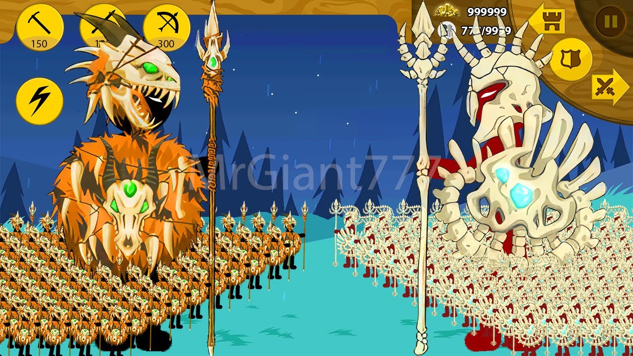 SAVAGE SPEARTAN VS UNDEAD SPEARTAN RED ARMY TOTAL WAR | Stick War Legacy Mod | MrGiant777
