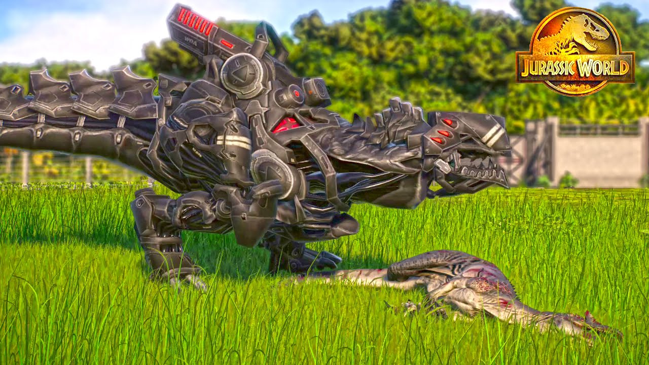 Mecha T-Rex vs Allosaurus 🔥 Epic Dinosaur Battle | Jurassic World Evolution 2