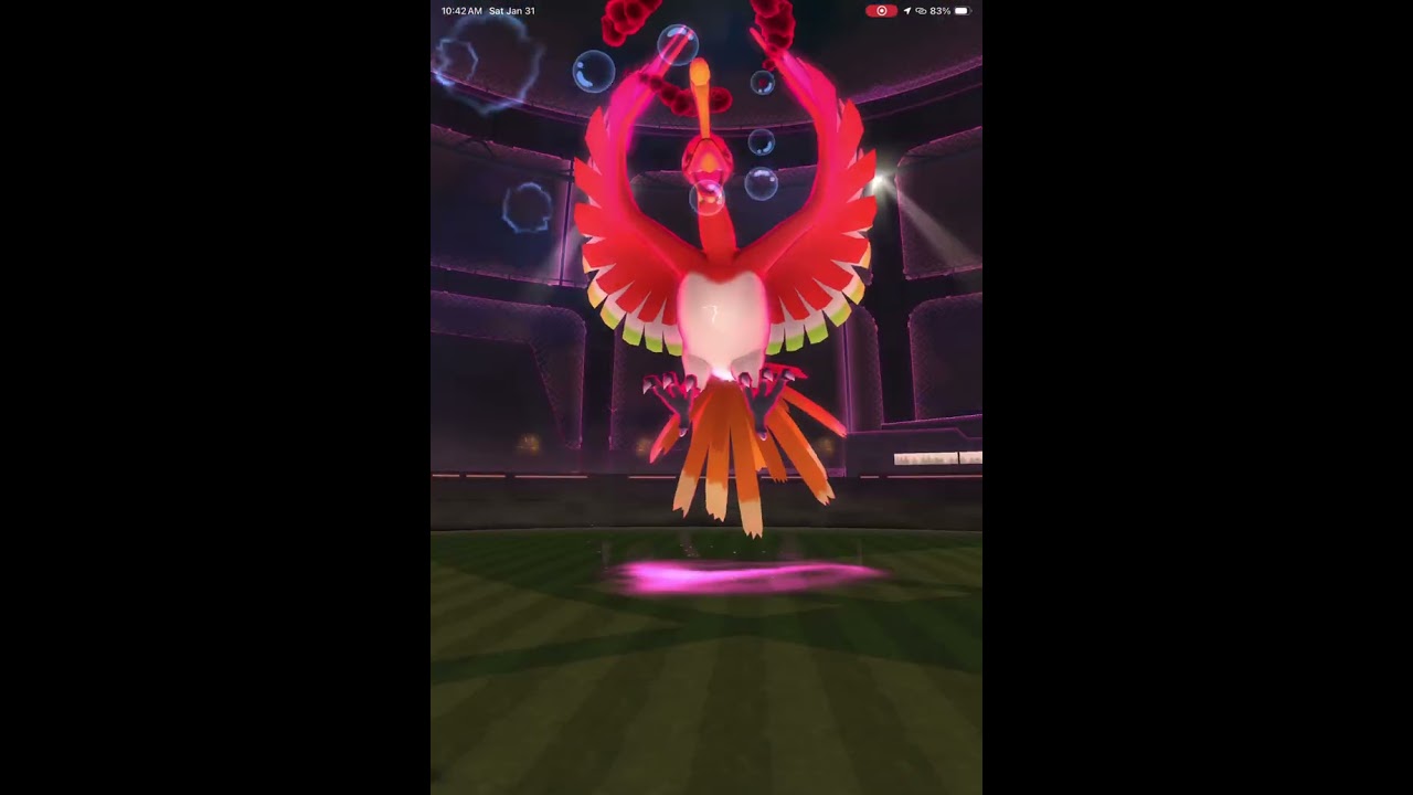 Dynamax ho-oh trio (brave bird large) (solar beam target) weak pokemon