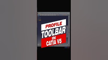 Profile Toolbar | Catia V5 Tutorial | CAD Tutorial #catiatutorials #catiav5 #caddesign #catia