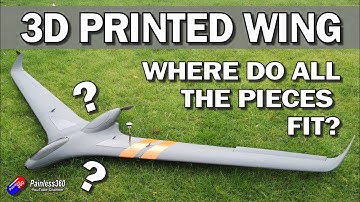 3D Printed Wing (Eclipson White Wing - EWW180): Installing all of the electronics inside..