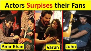 Bollywood Celebrities Surprise their Fans | aamir khan | varun dhawan | John Abraham | Akshay Kumar